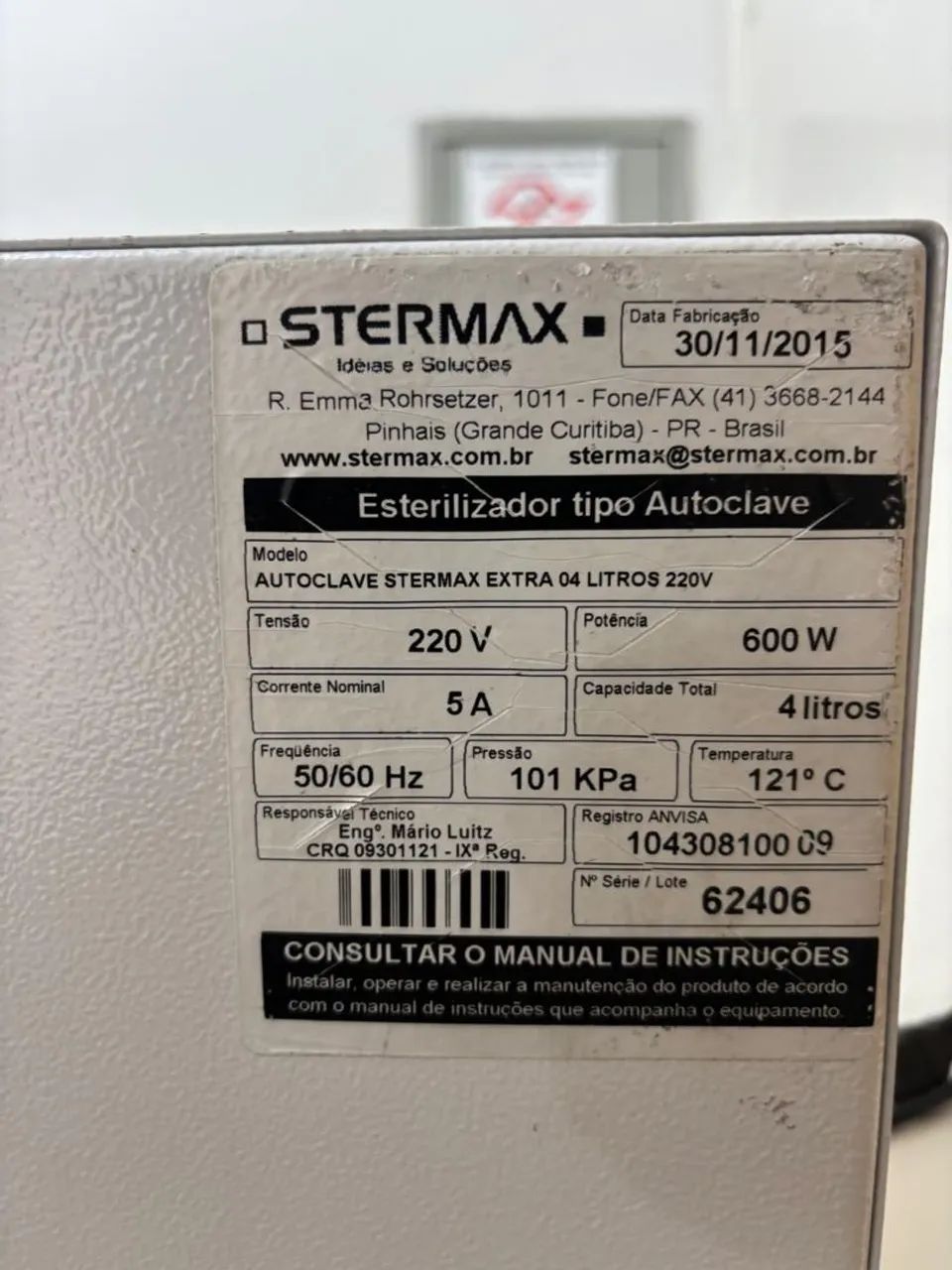 Autoclave Stermax 4 litros 220 V - Foto 3
