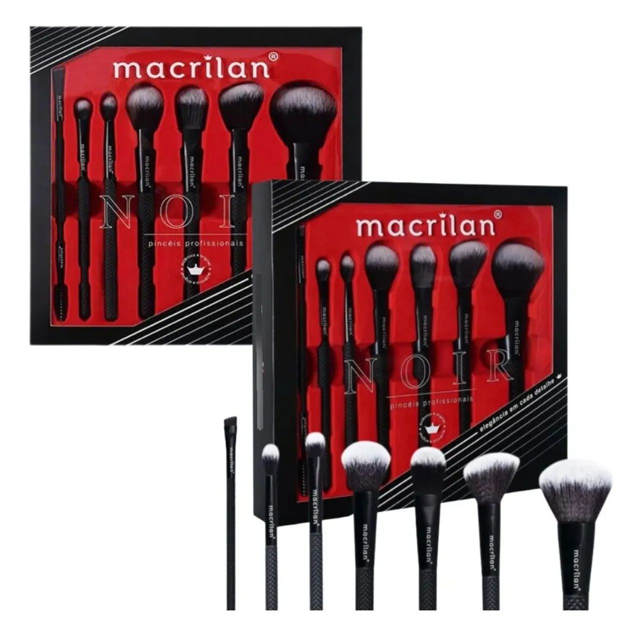 Kit de Pincéis Macrilan Noir - Profissional - Foto 5