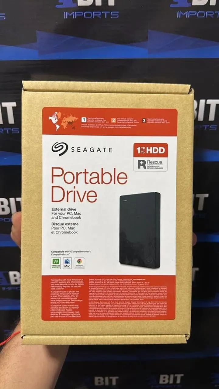 HD Externo 1TB SEAGATE | Novo Lacrado | Original