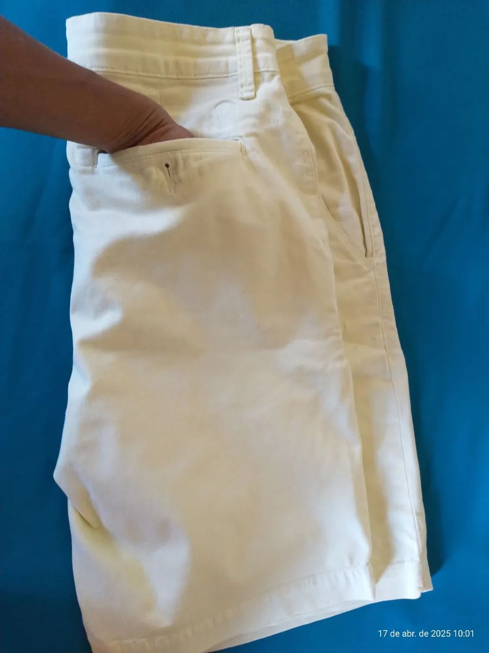 Shorts de Sarja Masculino-usado - Foto 5