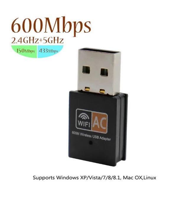 Adaptador Wifi Usb  Ac Dual Band 600 Mbps - Foto 4