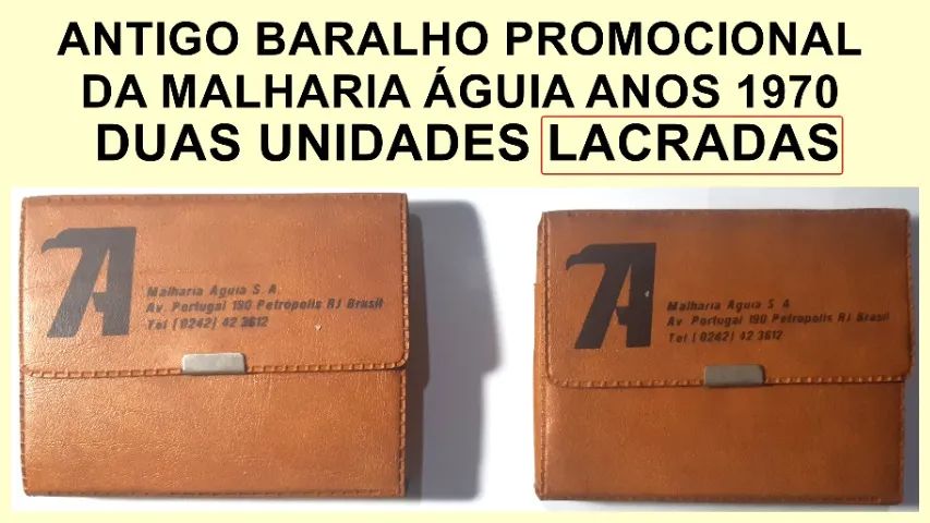 Dois antigos baralhos malharia Águia.