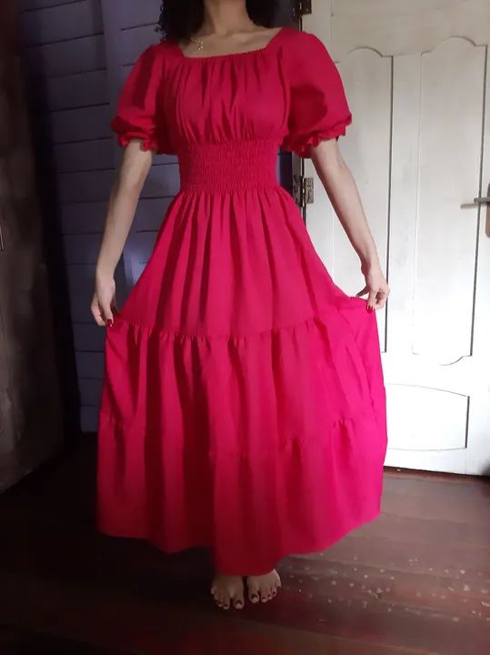 Vestido longo rosa - Foto 2