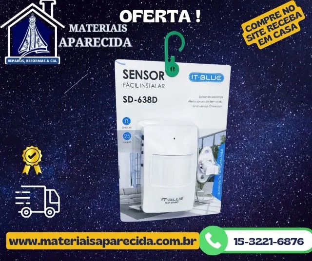 Anunciador de Presenca Sensor SD-638D 