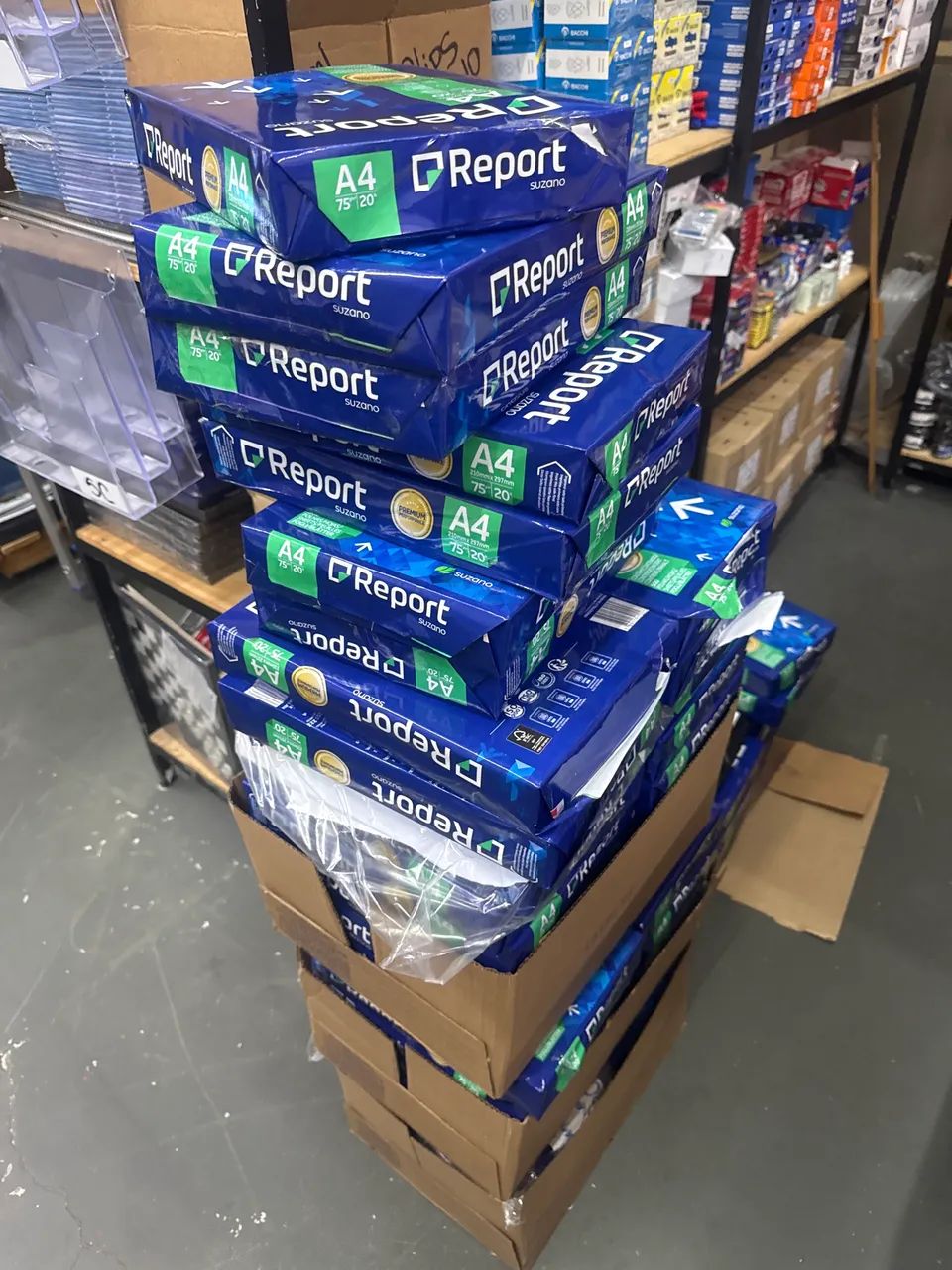 Papel Sulfite  A4 75 g resma com 500 folhas