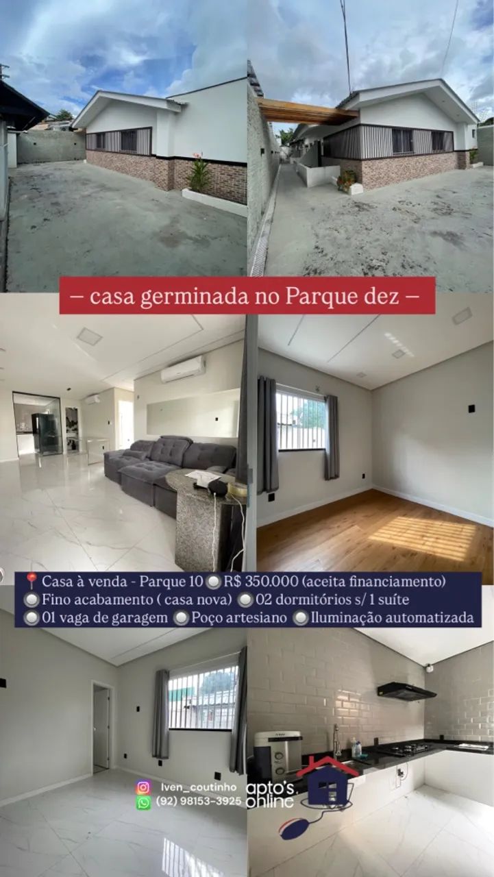 Casa germinada no parque dez 