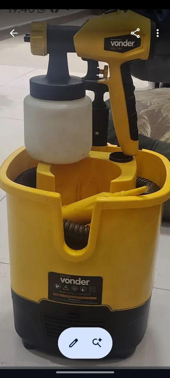  PISTOLA ELETRICA PEV 750 VONDER PARA PINTURA - Foto 3