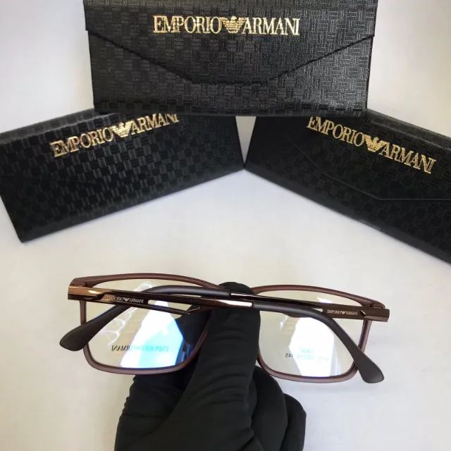 Óculos empório armani coffee armação resistente e confortável - Foto 3