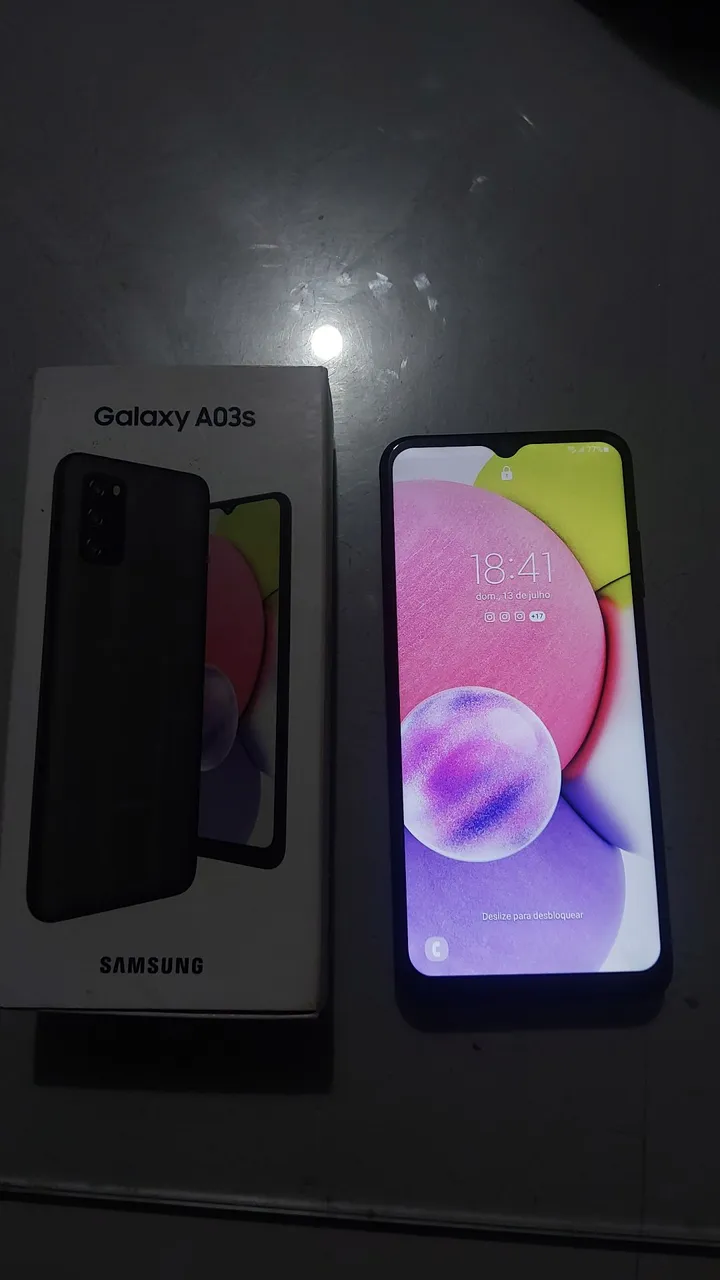 Samsung A03s perfeito estado com caixa
