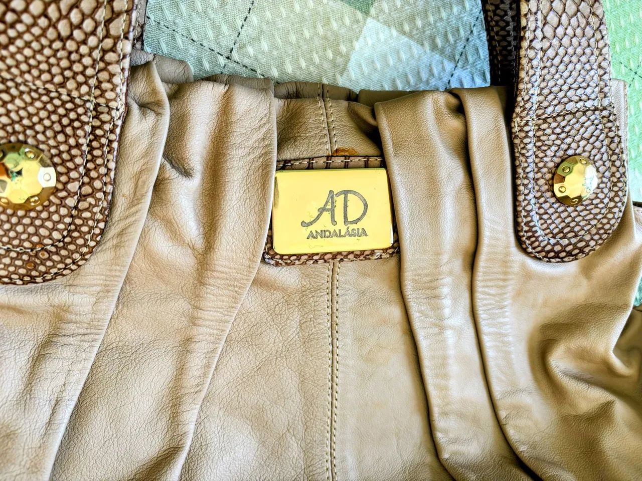 Bolsa de Ombro AD Andaluzia - Couro Legítimo - Foto 4