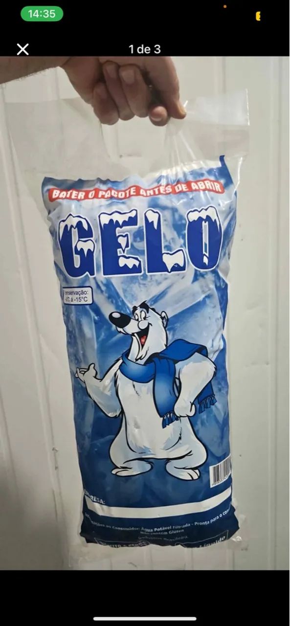 Embalagem Para Gelo saco de 5 kg  - Foto 2