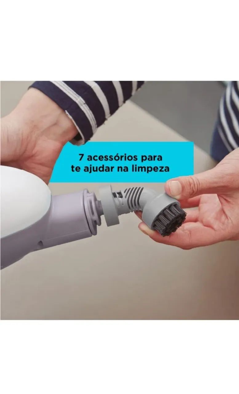 Black Decker Vaporizador SteamMop 7 em 1, Vaporizador de Limpeza Vertical - Foto 6