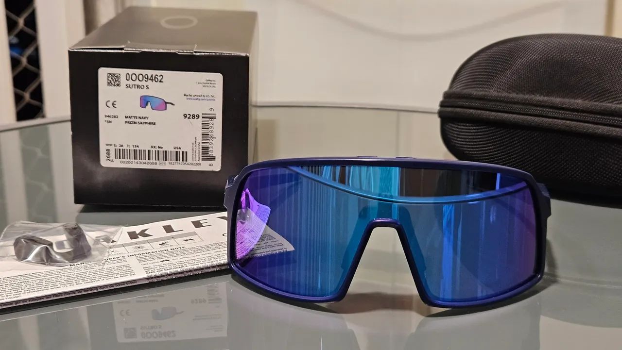 Óculos de Sol Oakley Sutro S Matte Navy Prizm Sapphire - Foto 3