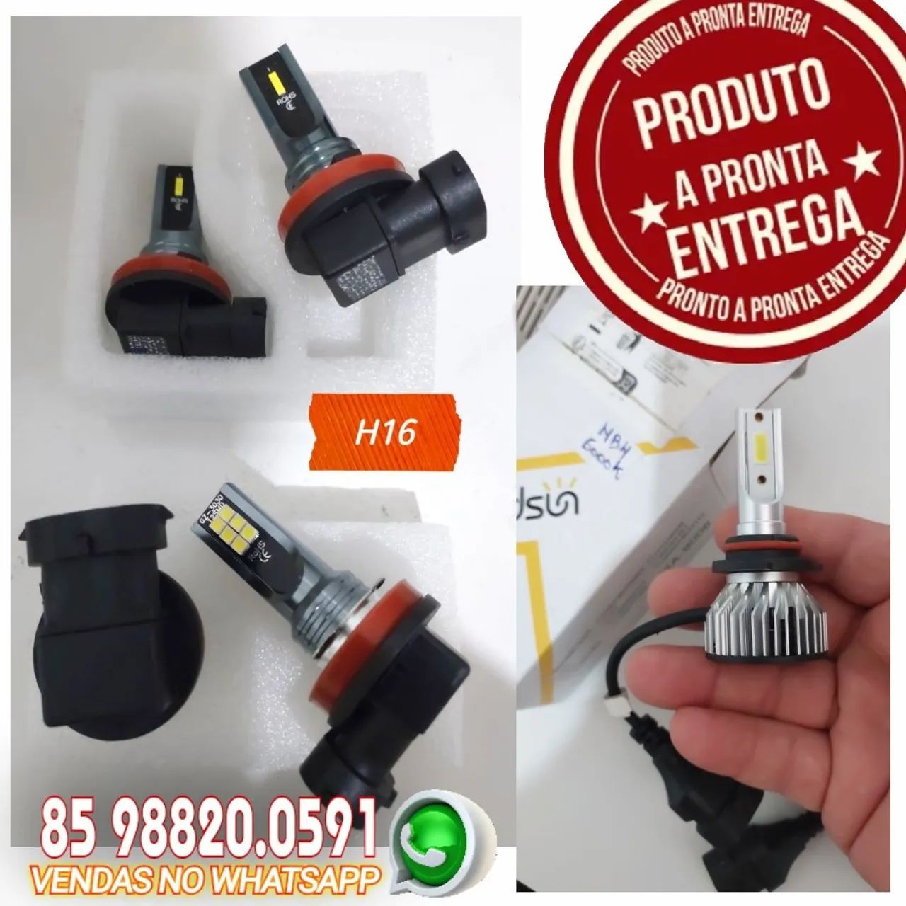 Lâmpadas LED para Carro 100W CSP Chips 30000LM - Foto 4