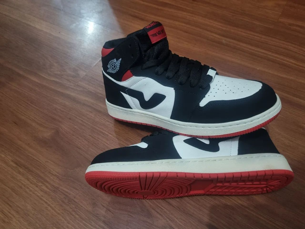 tênis blackfree jordan street cano alto rosa/branco/vermelho  - Foto 2