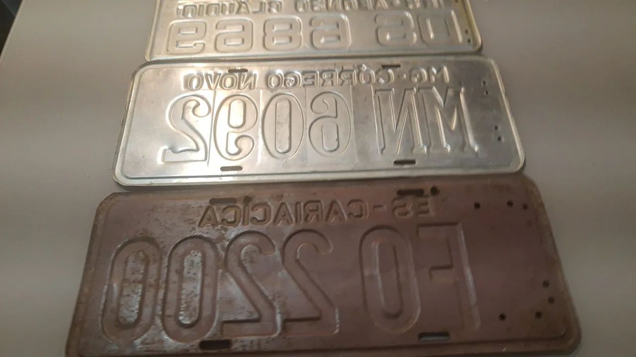 Placas de carros antigas  - Foto 2