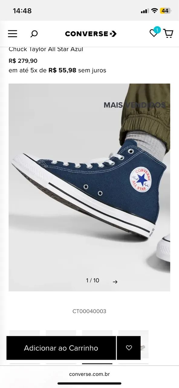 Chuck Taylor All Star Azul original