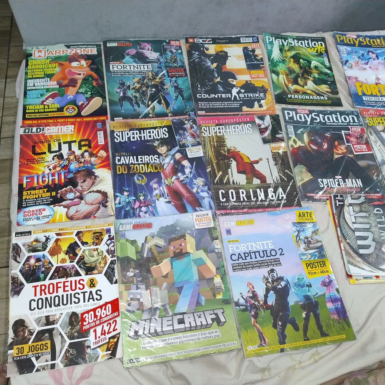 Revistas de vídeo game antigas + revistas Poster + revistas de heróis+ poster - Foto 5