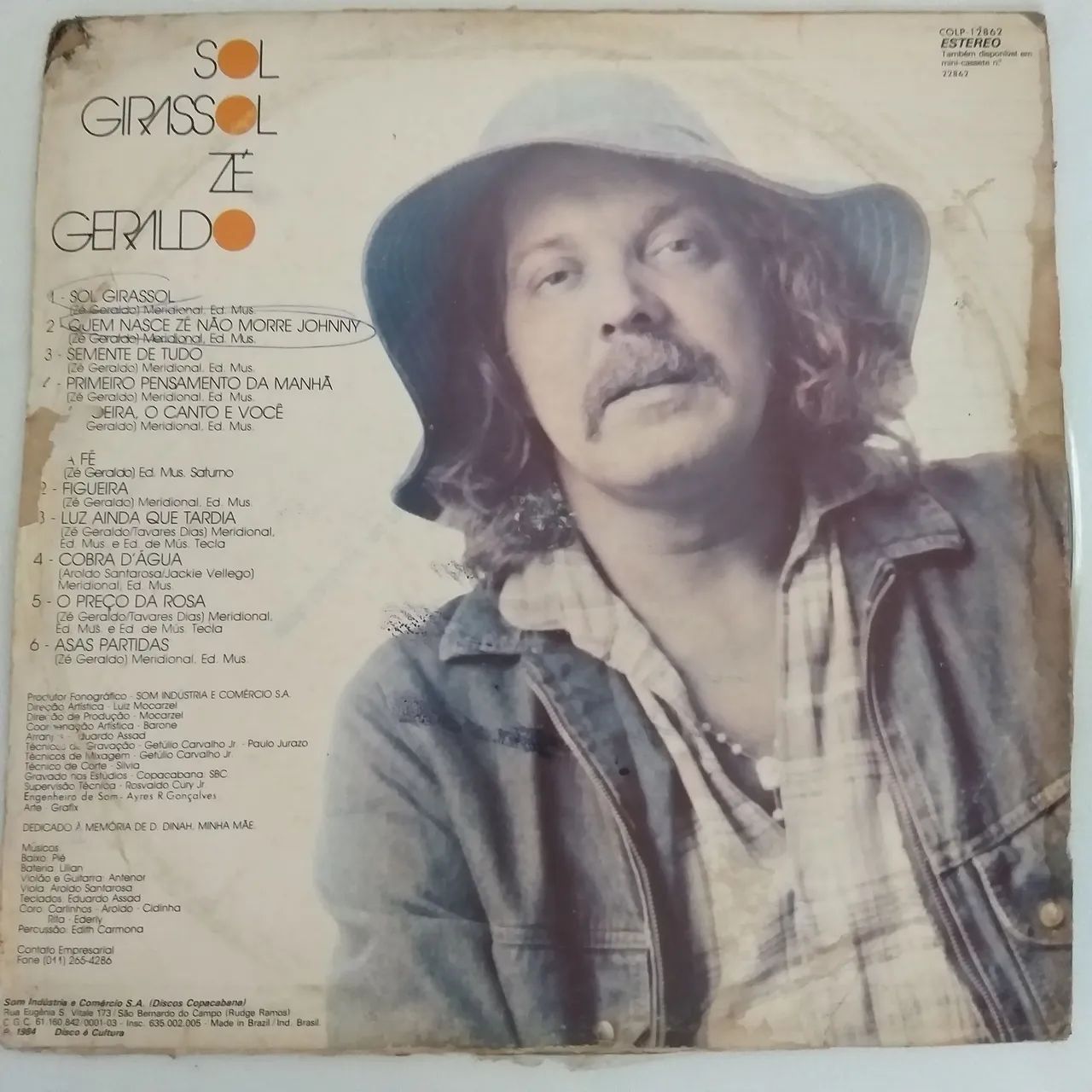 Disco de Vinil Sol Girassol Zé Geraldo - Foto 2