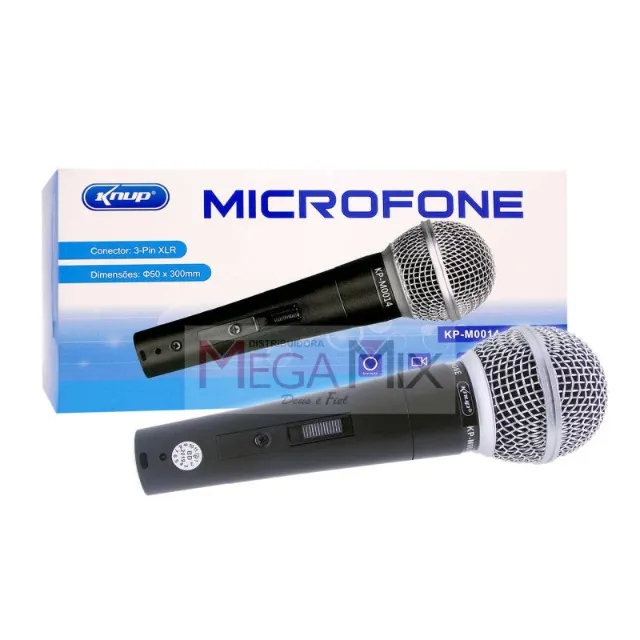 Microfone Profissional Com Fio KP-M0014 - Knup 006532