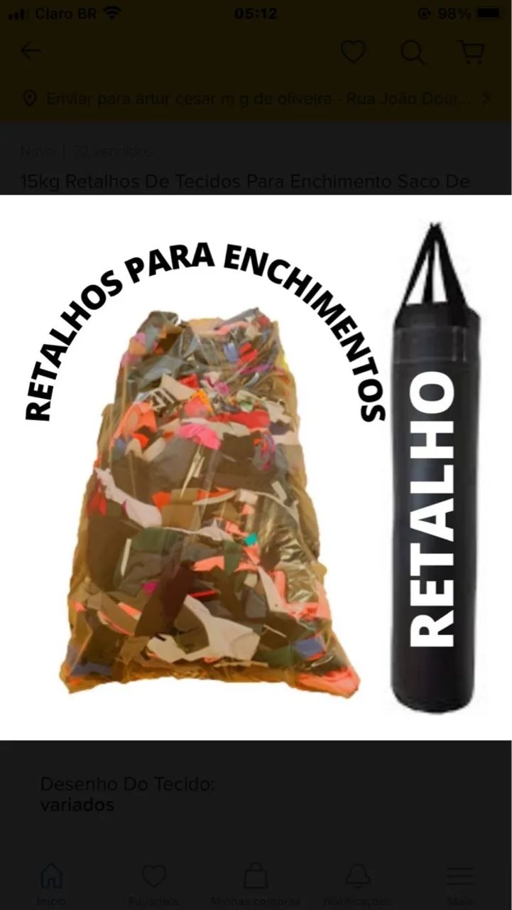 Retalhos para Saco  de Boxe - Foto 2
