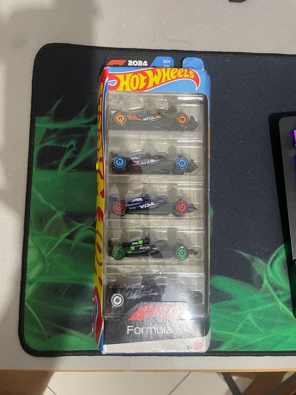 Pack HotWheels Fórmula 1 2024 na Caixa