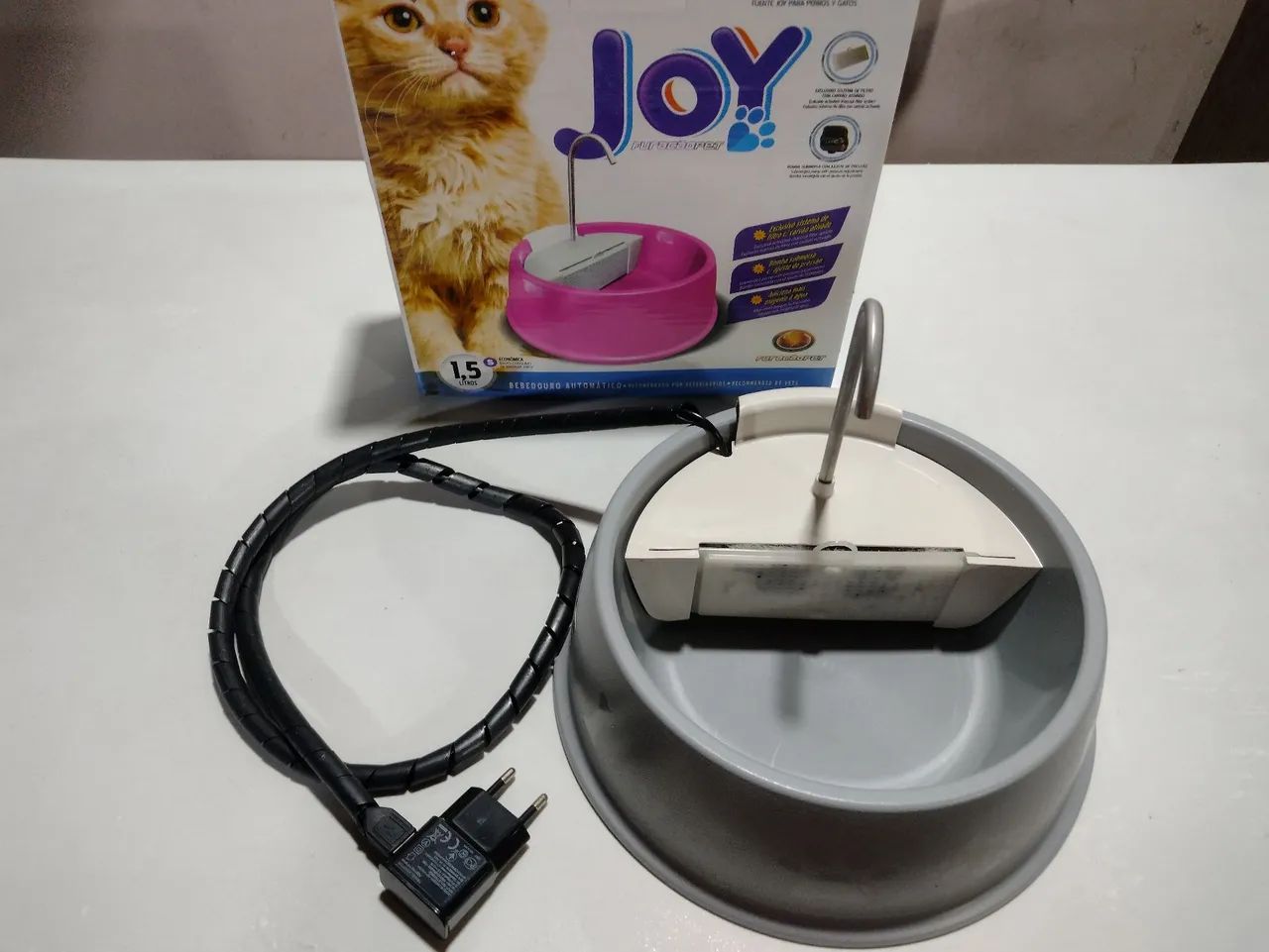 Bebedouro Automático 1,5 Litros - Fonte Joy P/ Gatos e Cães - Foto 4