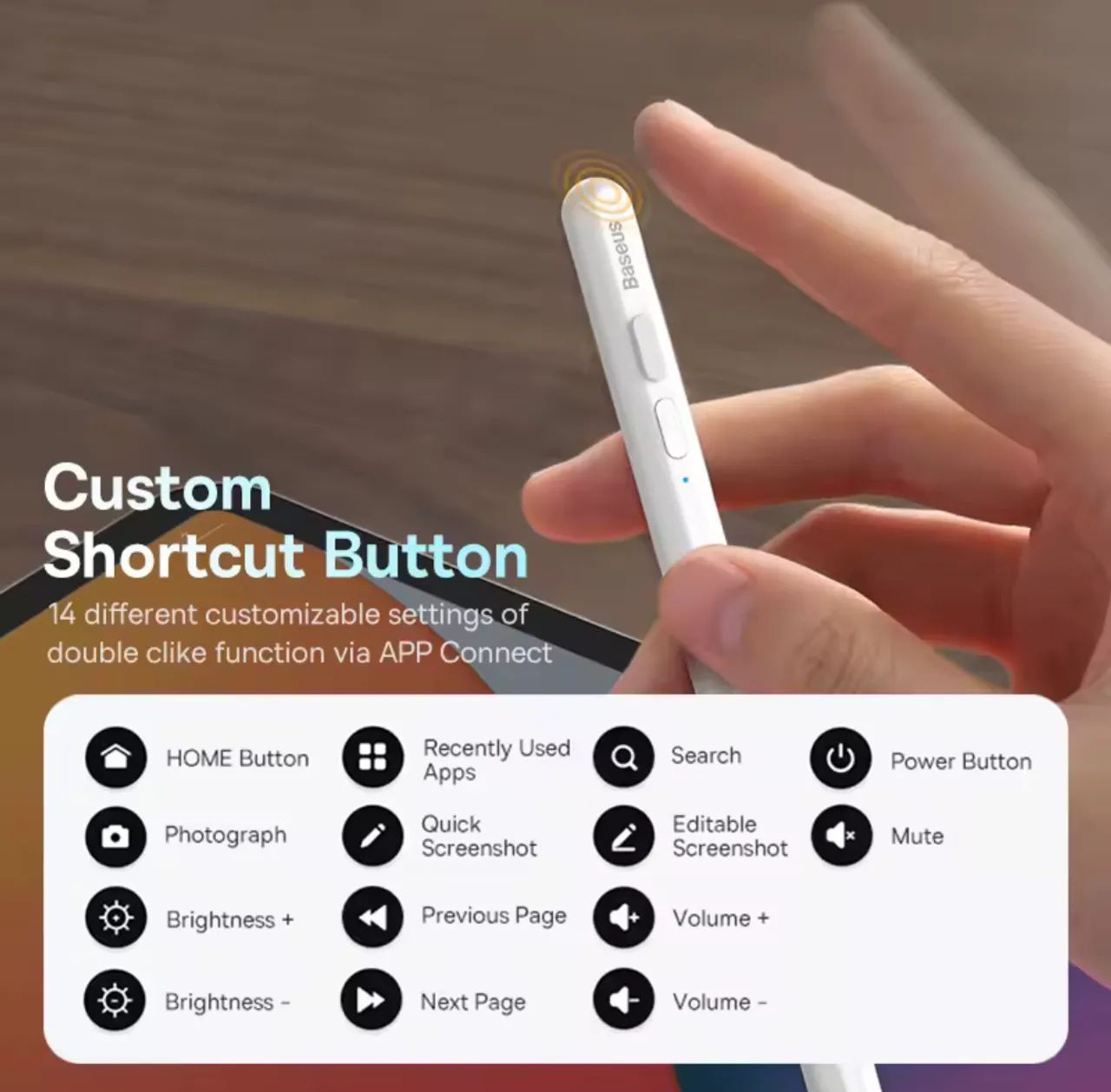 Caneta Stylus Baseus - Carregamento e escrita sem esforço! - Foto 2