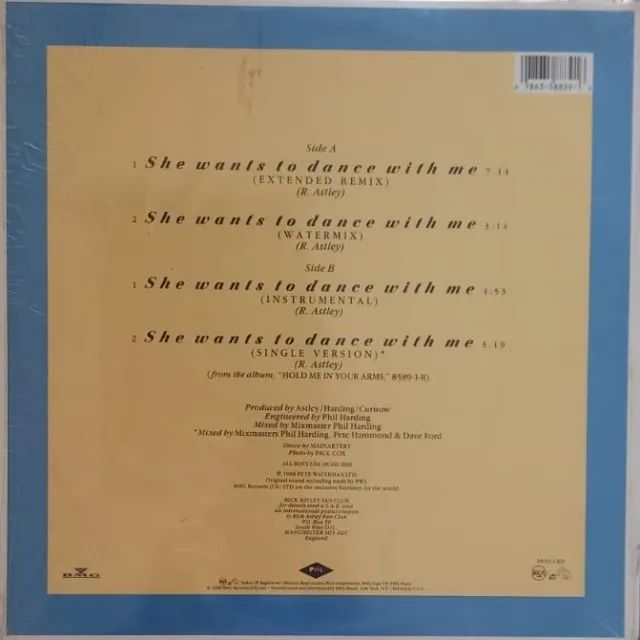 RICK ASTLEY - SHE WANTS TO DANCE WITH ME - Foto 2