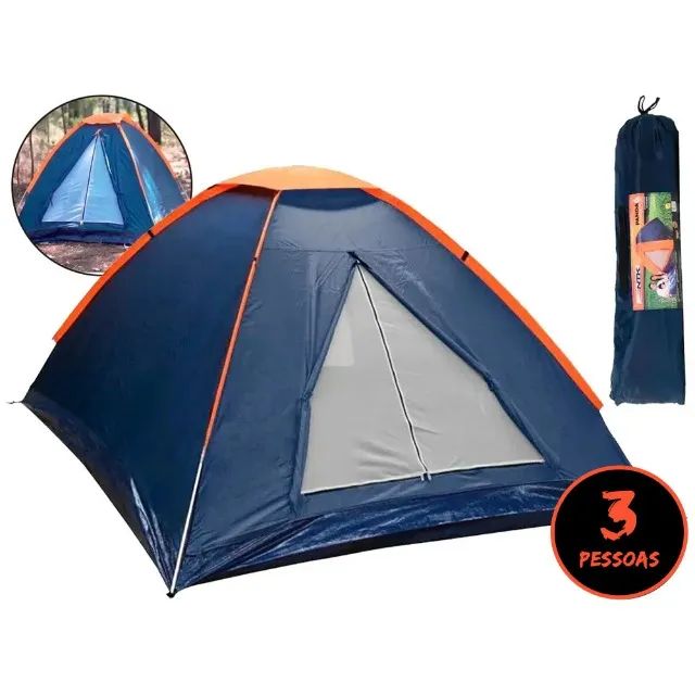 Barraca de Acampamento 3 Pessoas e  Impermeável-Nautika