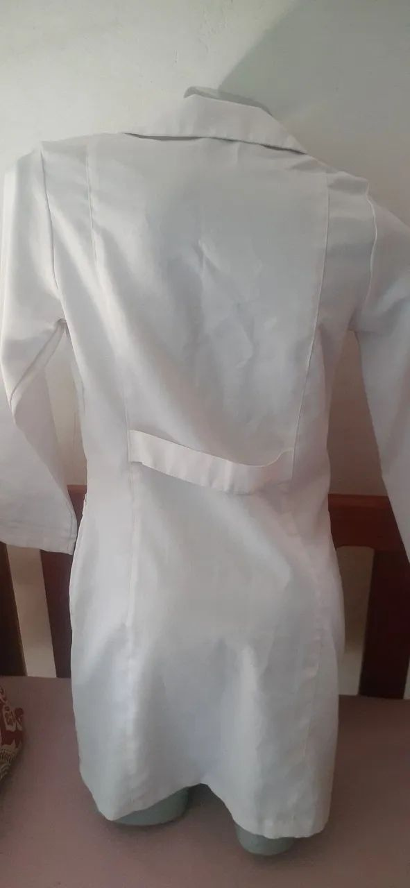 Jaleco branco tam P, por 39.99 - Foto 2