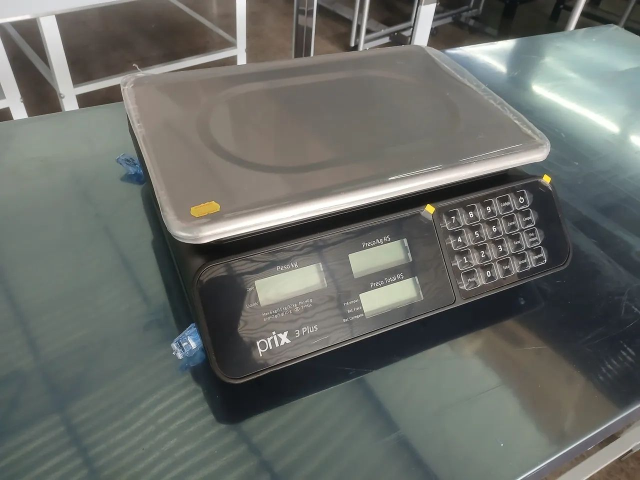 Balança Prix 3 Plus 32kg Toledo 6/15/32kg Com Bateria Preto - Foto 3