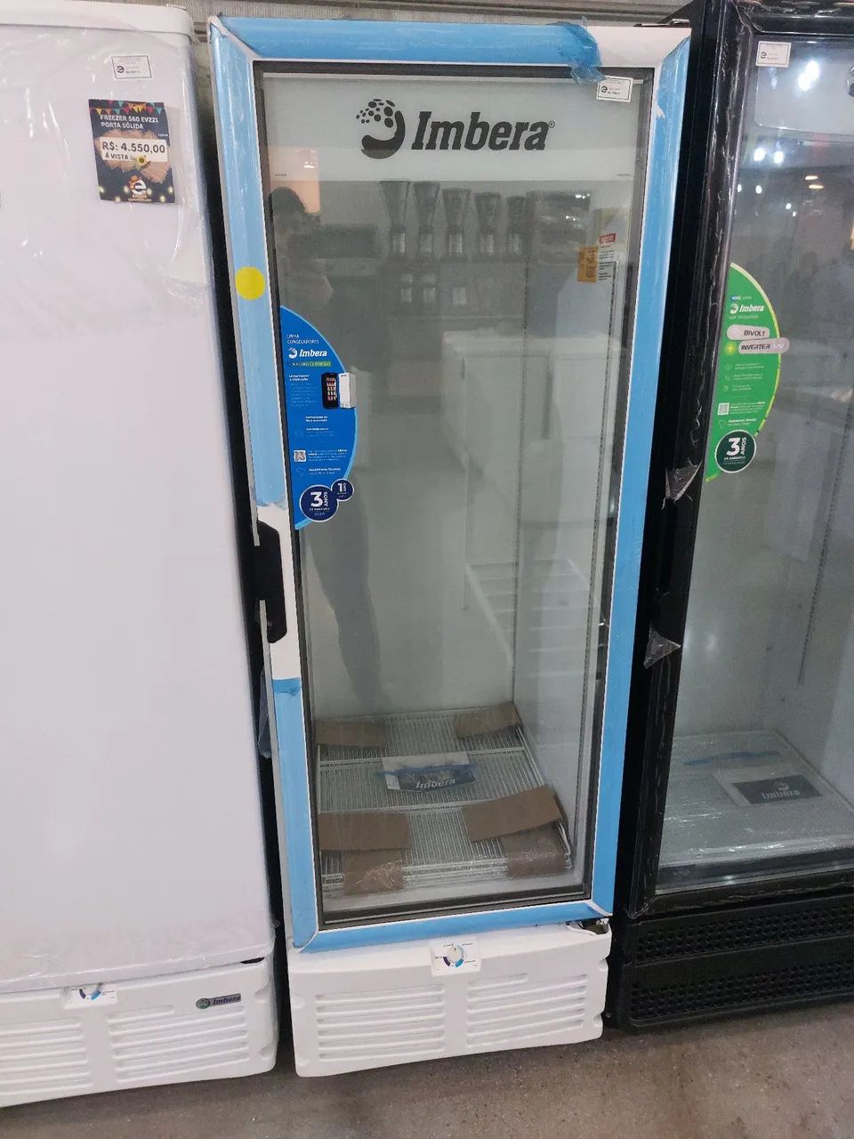 Freezer expositor congelados 560 litros com 2 anos de garantia 
