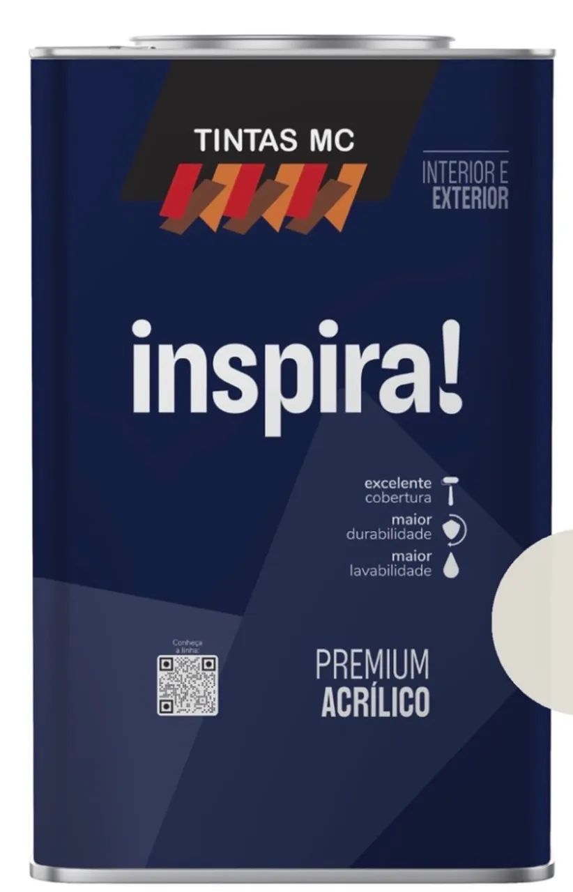 4 Galões Tinta Premium Lacrada com NF. Cor Sofá Aveludado.