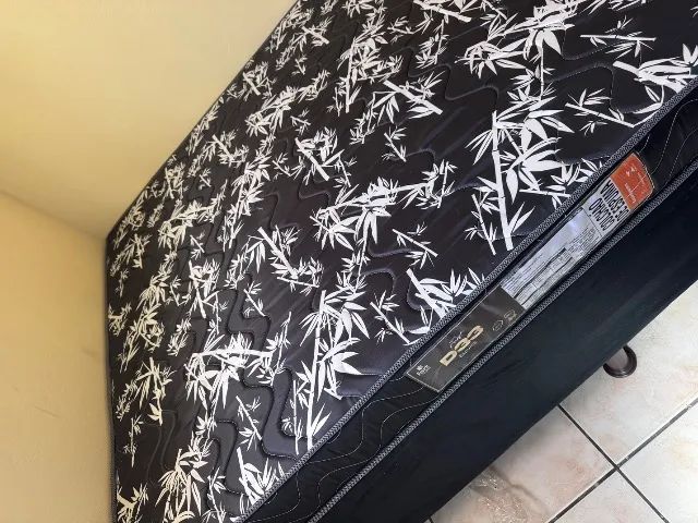 Cama Completa Box Casal E Colchão D33 Mega Promoção 