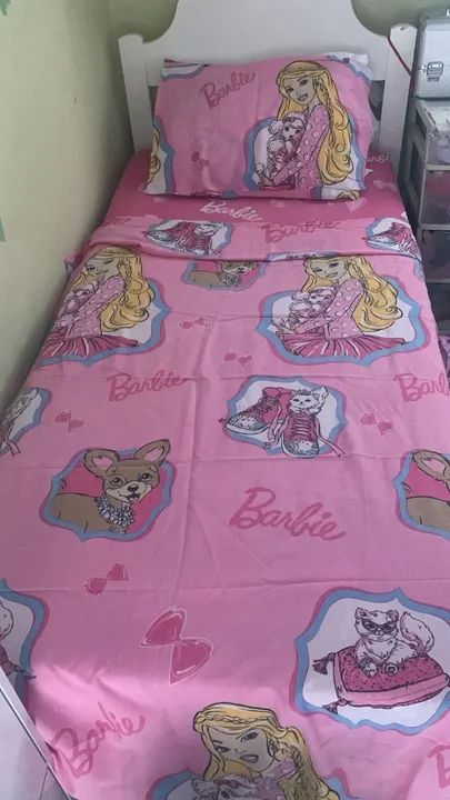 Jogo de Cama Infantil Barbie
