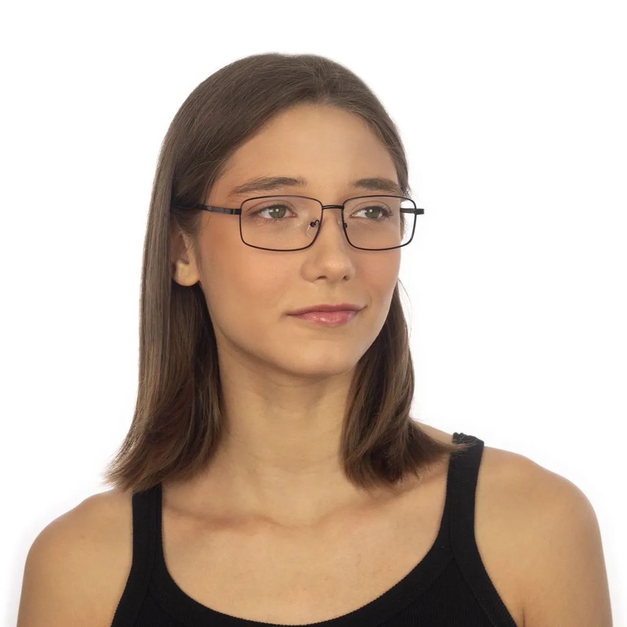 Armação de óculos de grau quadrado unissex 