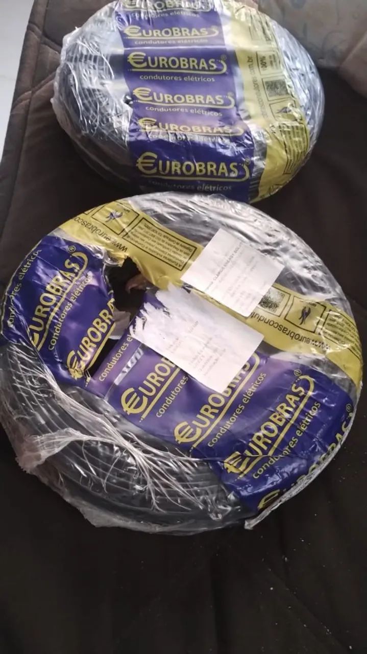 Rolos de Fio Elétrico Eurobras - Novo, ler atentamente a descrição 