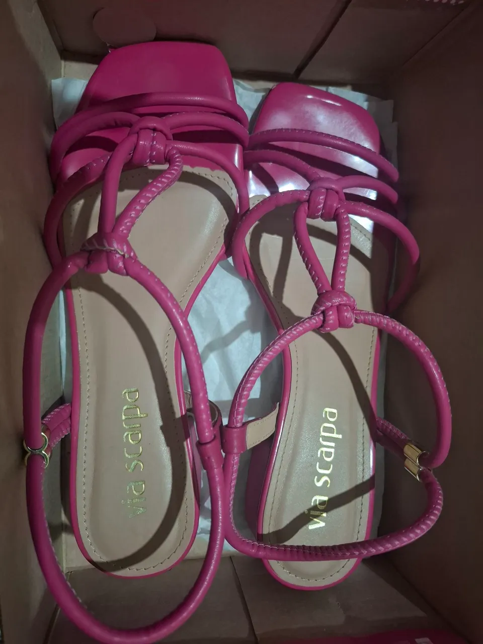 Sandália Feminina Rosa Via Scarpa