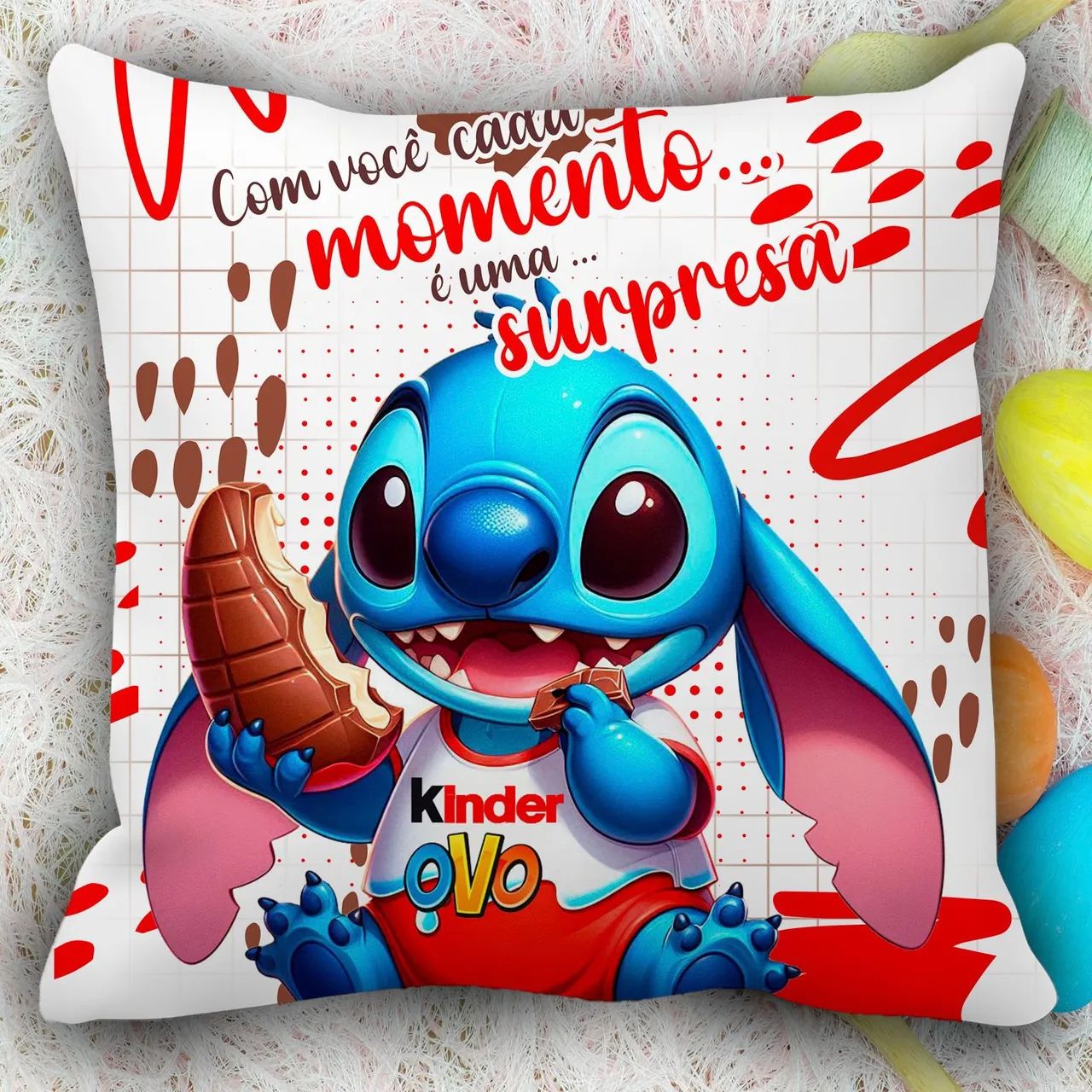 Capas de Almofada Stitch - Decoração para Casa - Foto 2