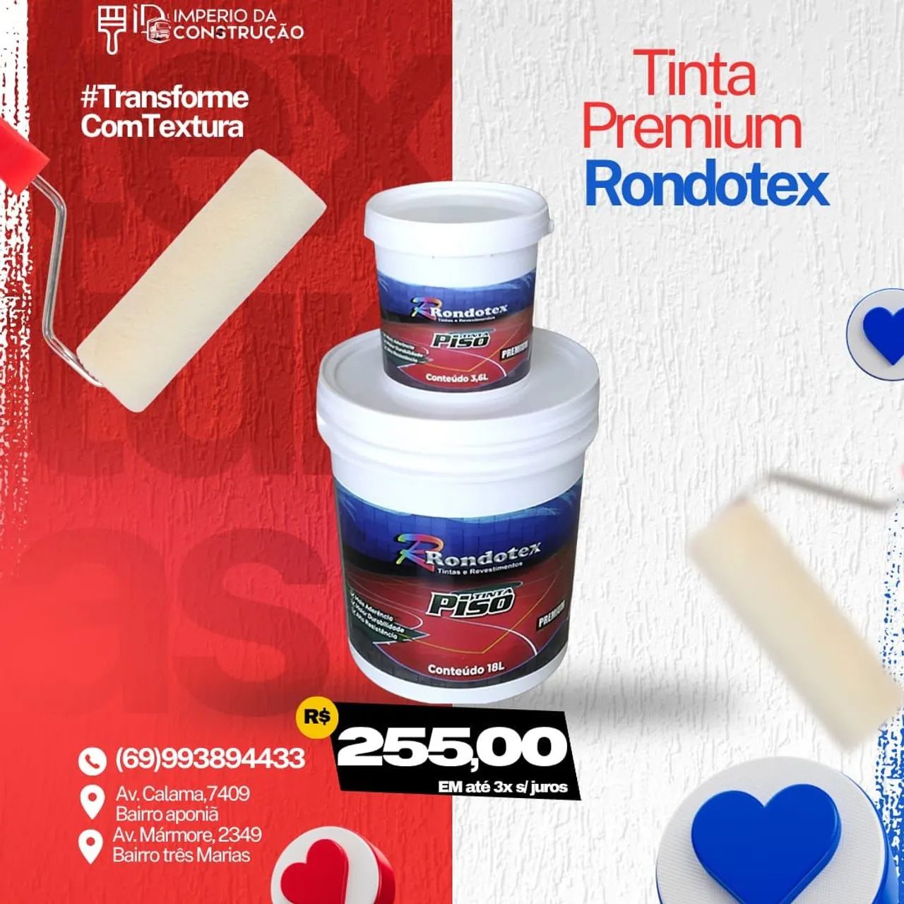 Tinta Premium Piso Rondotex - Cores e Qualidade!