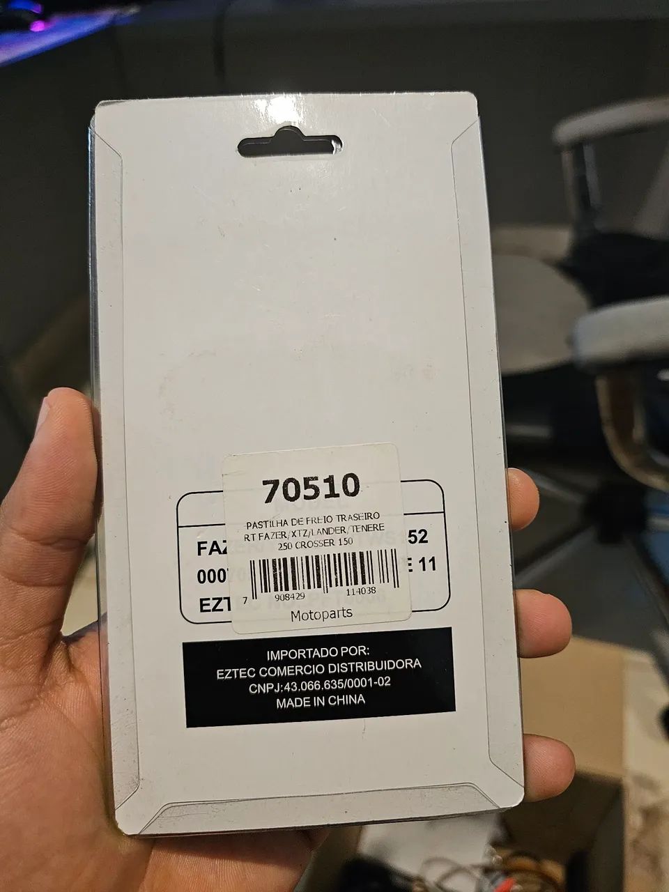 Pastilhas de freio traseiro Eztec - Foto 2
