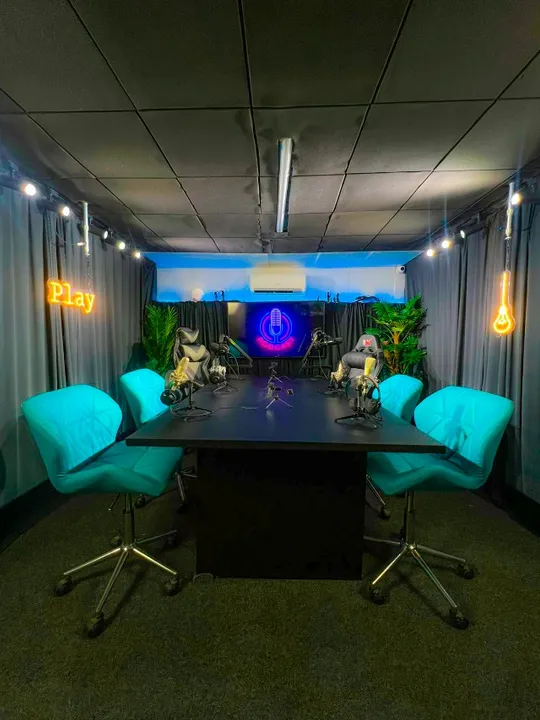 SALA DE PODCAST PARA ALUGUEL