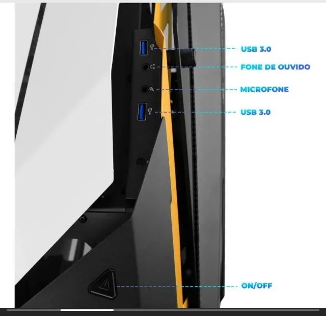 Gabinete Phantom Para Computador Gamer Usb Audio  - Foto 4