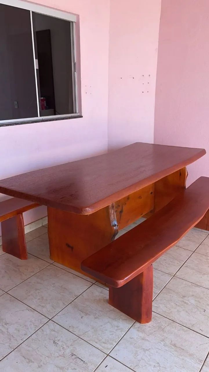 Mesa rústica a pronta entrega 2,14.