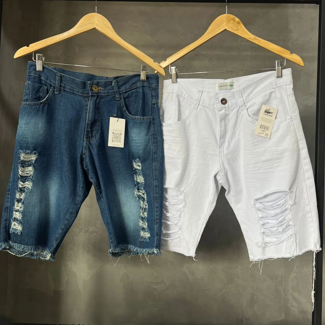 Shorts Jeans Destroied - Lacoste e Similar