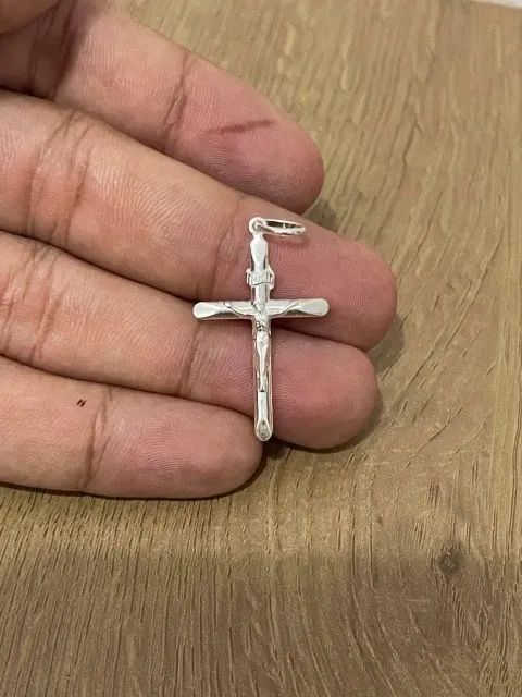 Pingente Crucifixo Jesus - Prata 925 - Foto 3