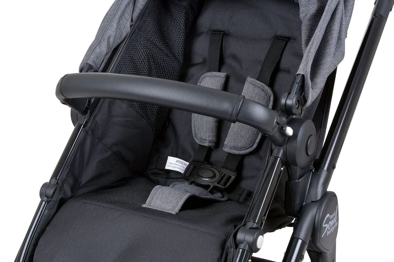 Carrinho de Bebê Soul Baby - Preto - Foto 5