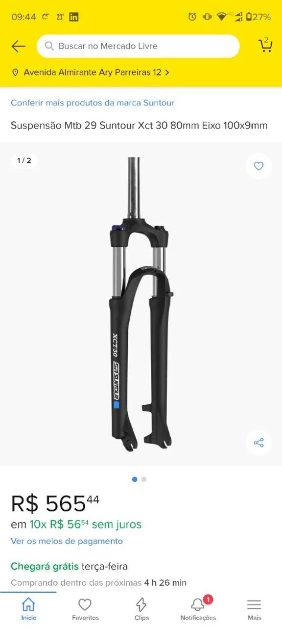 Suspensão Dianteira Bike Aro 29 - Foto 4