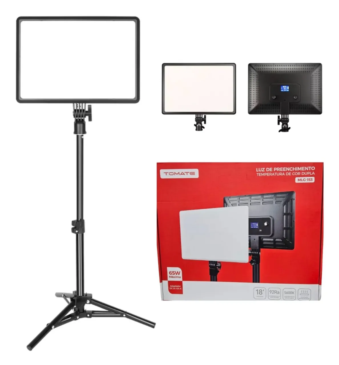 Kit de Iluminação LED Tomate MLG-153 - Perfeito para vídeos!
